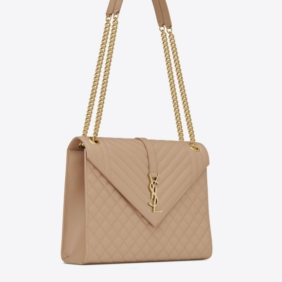 SAINT laurent Envelope quilted large handbag - Picture 5 of 13